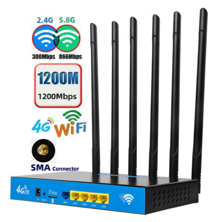 4G Gigabit Industrial Grade High Speed 1200M Dual Frequency 2.4G&5G WiFi Router